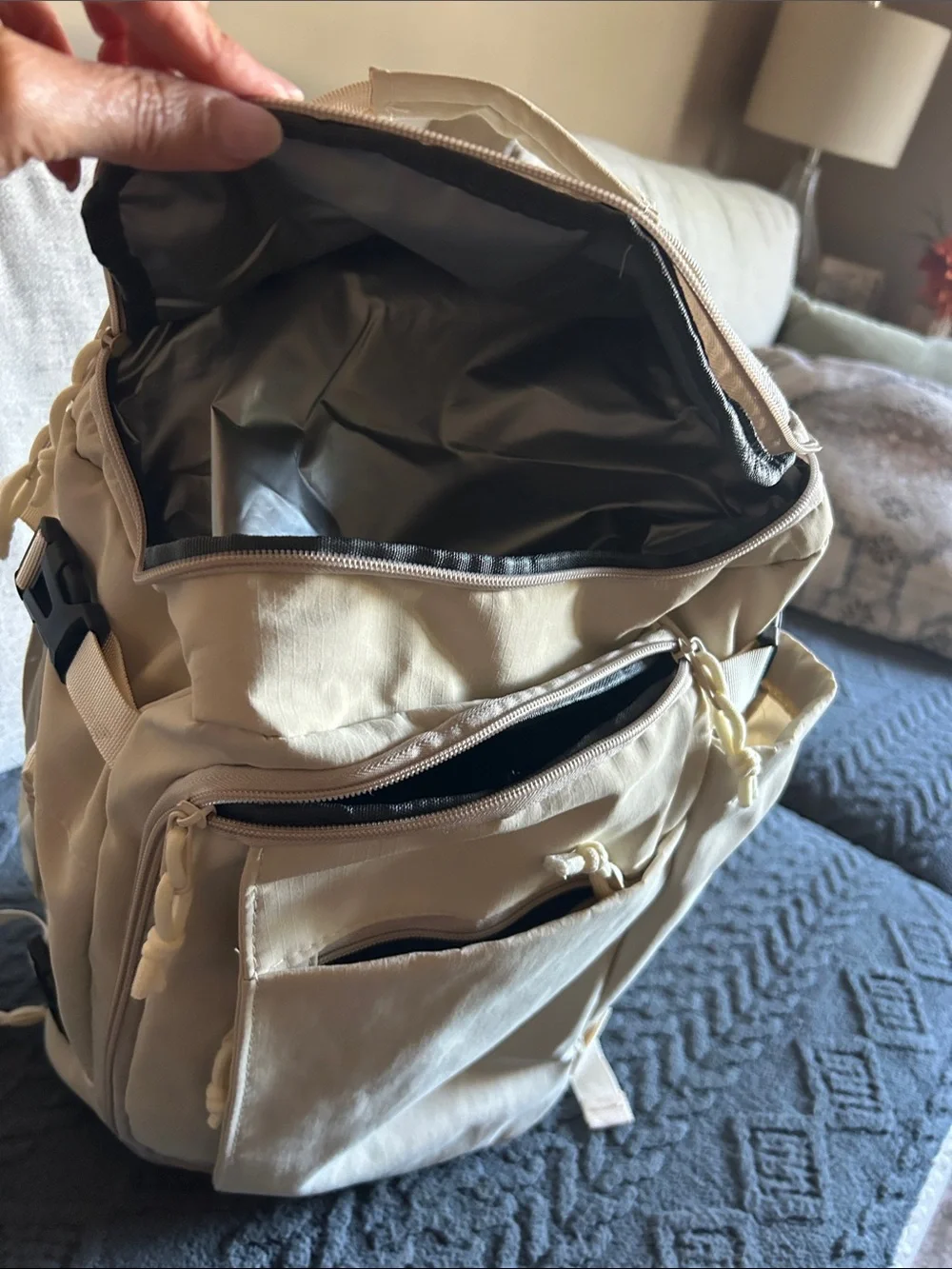 Minimal Cream Backpack for - Tactical Everyday Carry
